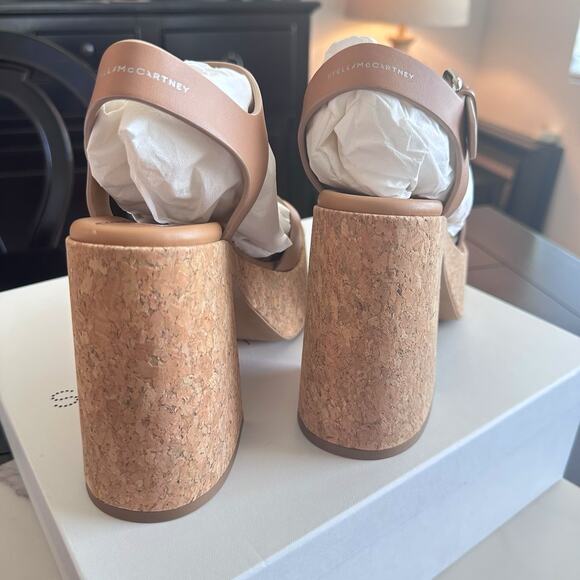 Stella McCartney Womens Skyla Alter Brown Platform Heels 39.5 Medium (MSRP $925) - Picture 3 of 6